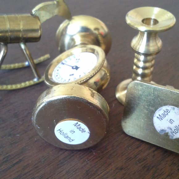 Solid Brass miniatures from Holland, 1970's retro - Picture 4 of 4